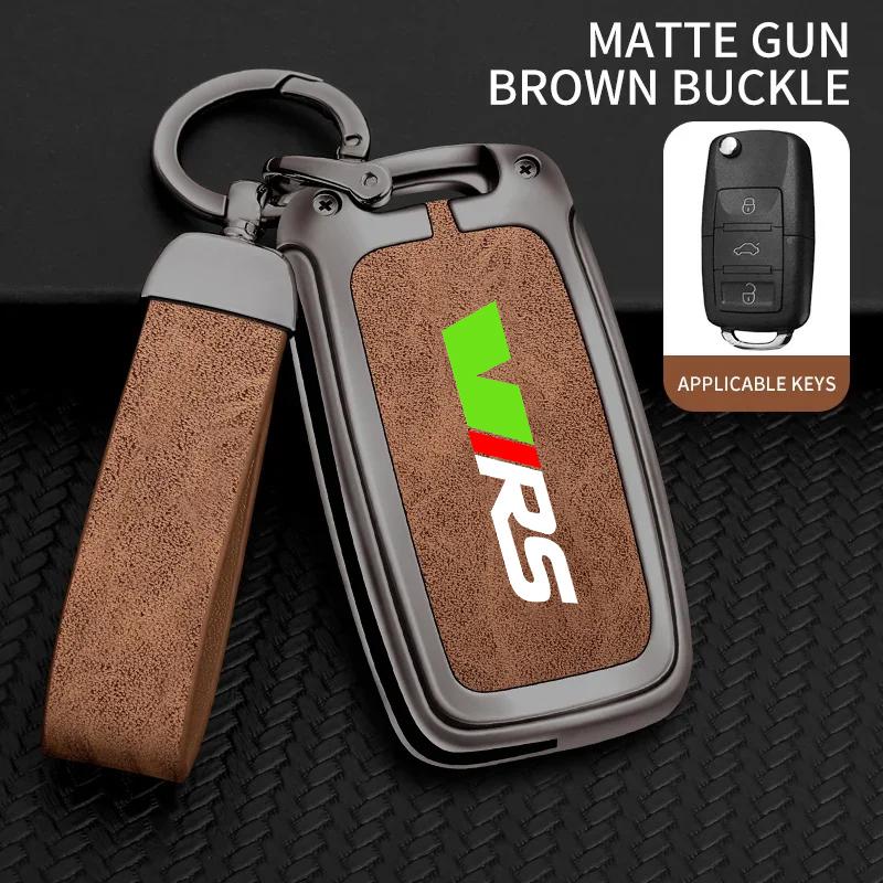 

For Skoda VRS Octavia 1 2 3 Rapid Kodiaq Karoq RS Fabia Kamiq Superb Zinc Alloy Car Remote Smart Key Case Cover Auto Accessories