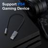 2-in-1-externe USB-Soundkarte, 3,5-mm-Hilfs-zu-USB-Audiobuchse, Soundadapter, geeignet für PC Windows 10 PS4 Laptop Mac