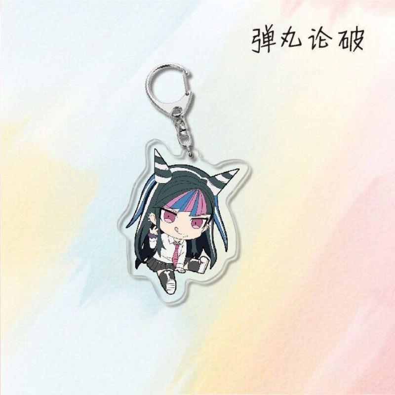Danganronpa 1 Monokuma Naegi Makoto Acrylic Keychain, Creative Campus Anime Gift Accessories