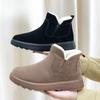 Versatile Short Boots, Anti-slip Thick Plush Shoes, Cotton Boots, Snow Boots, Women's Shoes, Cotton Boots