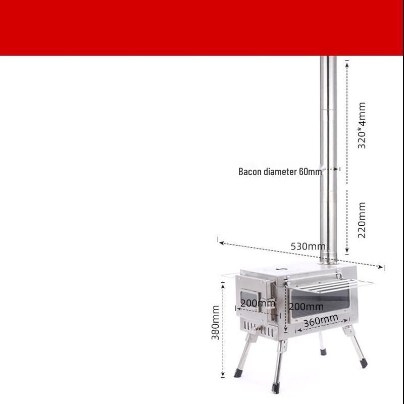 Suiyuan Outdoor Camping Tent Wood Burning Stove