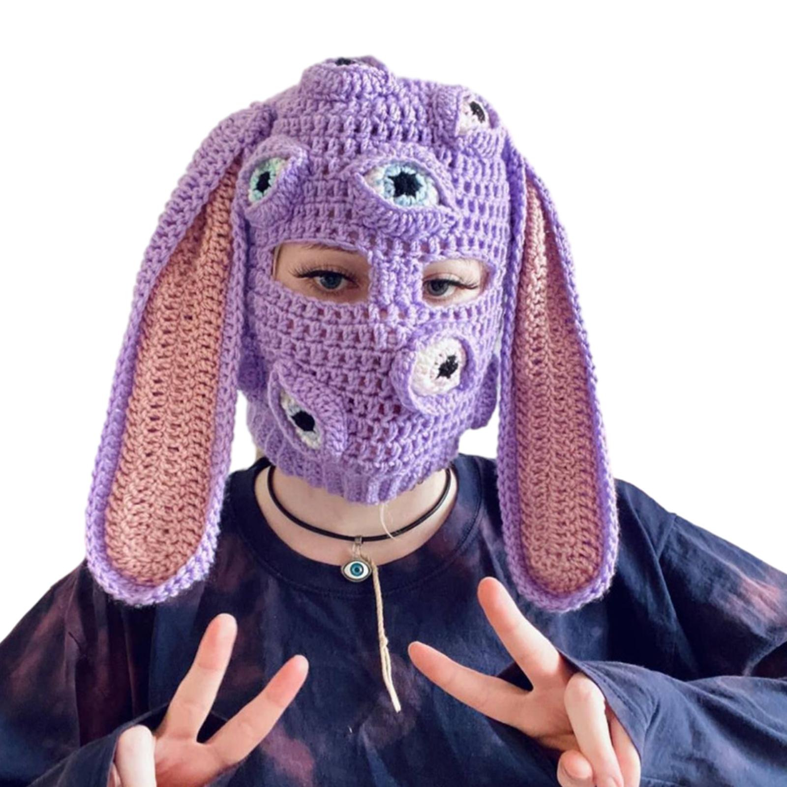 

Adult Kids Knit Striped Cat Ear Hat Cute Students Outdoor Cycling Skiing Hat Winter Keep Warm Hat for Casual Wear 5