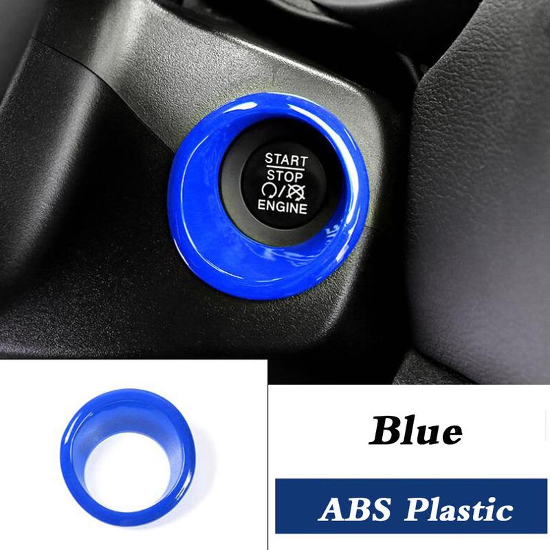 Car Styling ABS Chrome For Jeep Compass 2017 2018 Lamp Key Start Ignition Ring Frame Trim Decoration Cover