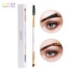 Double Head Eyelash Eyebrow Makeup Brush 2 In 1 Professional Angled Eye Brow Brush and Spoolie Brush Cosmetics Beauty Tools