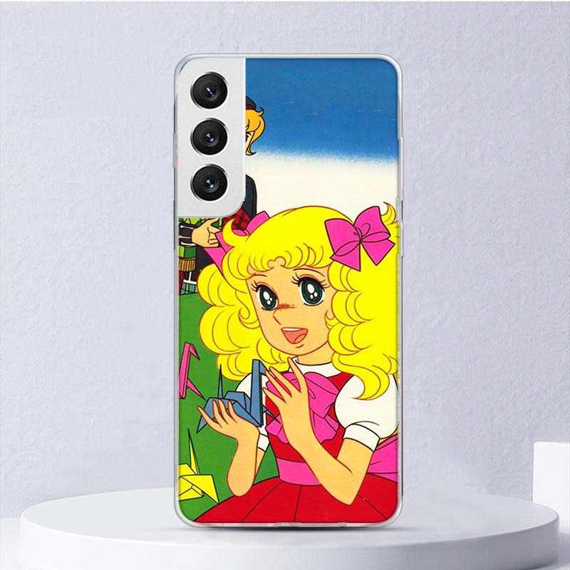 Candy 90s Anime Soft Case For Samsung Galaxy S25 S24 S23 S22 Ultra Phone Cover S20 FE S21 Plus S25 Edge + Funda Coque Galaxy S25
