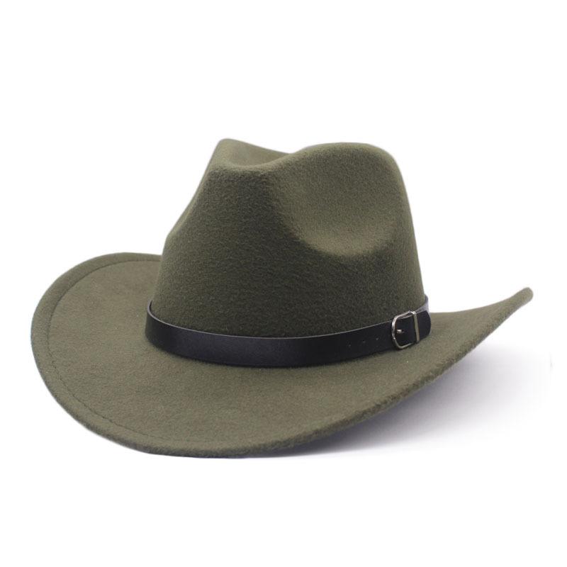 British Fashion Autumn and Winter Top Hat, Jazz Hat, Western Cowboy Hat, Men's and Women's Woolen Hat, Felt Hat