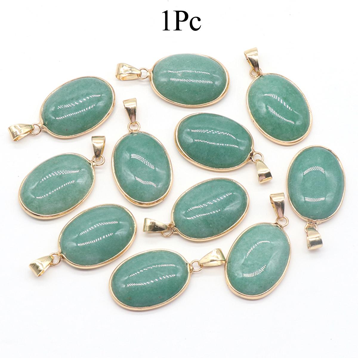 

1 шт., хрустальный кулон с целительным эффектом Рейки, энергетический натуральный камень опал бирюзовый агат овальные подвески для изготовления ювелирных изделий своими руками ожерелье креативные подвесные аксессуары 1Pc/25×19mm