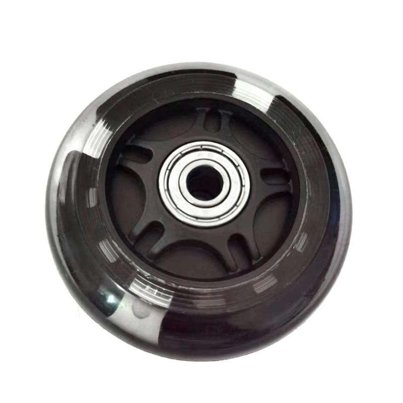 Scooter Wheel Flashing Light Wheels Pink/Black-/Green- PU+Metal Skateboard Parts