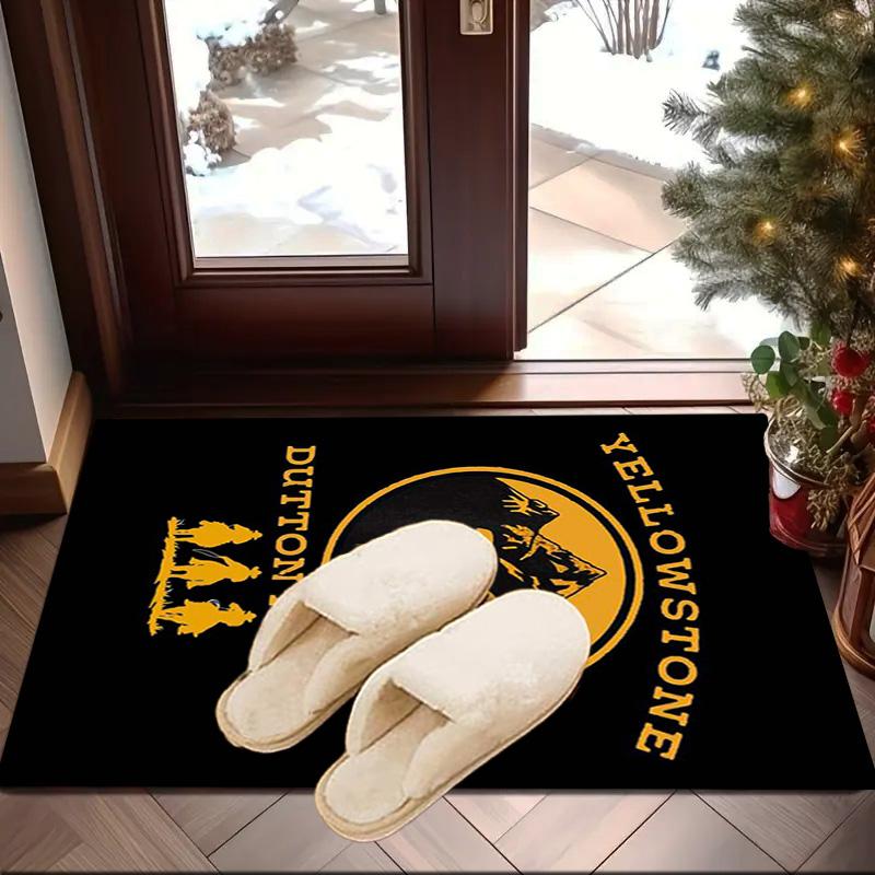 Yellows-tone Dutton Ranch Carpet, Chair Rug,Rug for Office Bedroom Living Rooms, Doormat Decor Fan Gift Christmas Gift