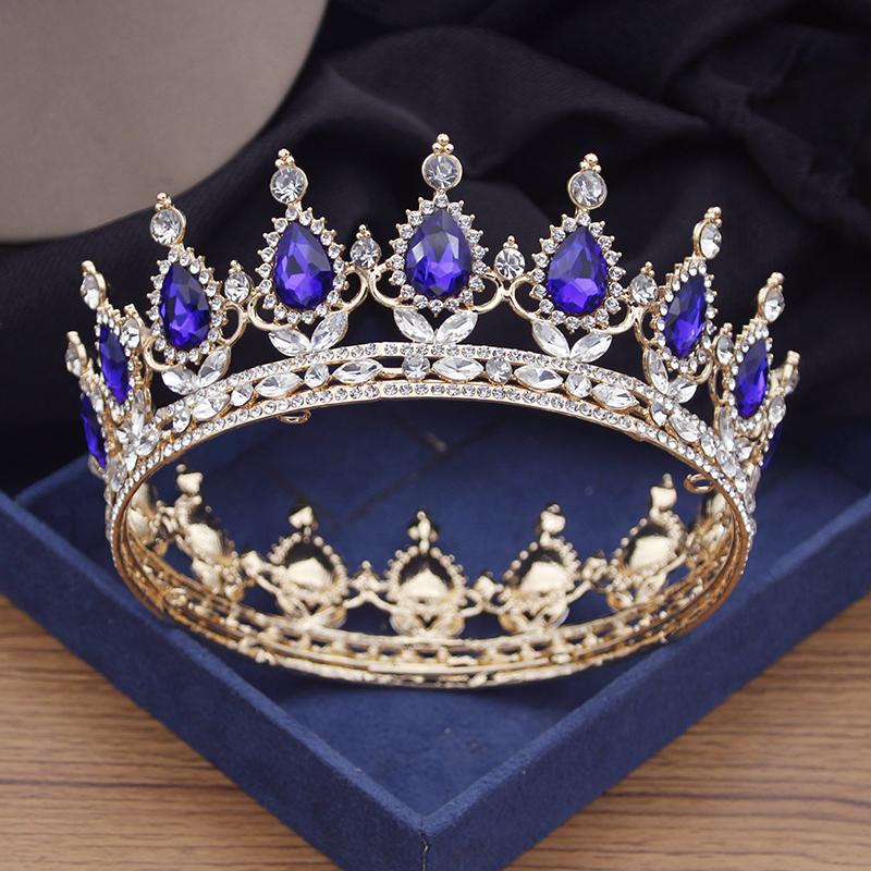 Винтажные королевские королевские тиары и короны выпускного вечера хрустальная диадема — фото 3