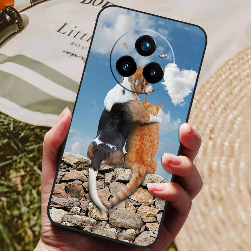 Realme 14 Pro Plus Kılıfı Yumuşak TPU Silikon Arka Kapak Realme 14 Pro + Telefon Kılıfları Realme 14x 5G Global Sevimli Karikatür Kılıf