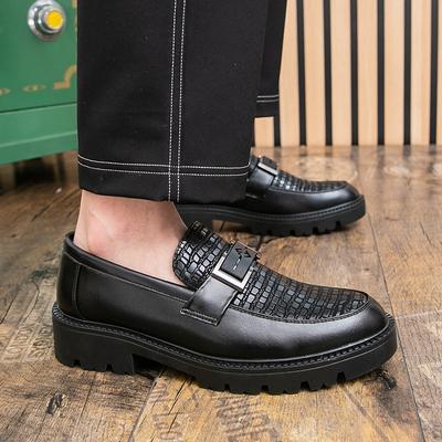 Men Business Casual Loafers Slip-On Dress Shoes Comfortable Leather Office Shoes Gentlemen Formal Non-Slip Penny Driving Shoes