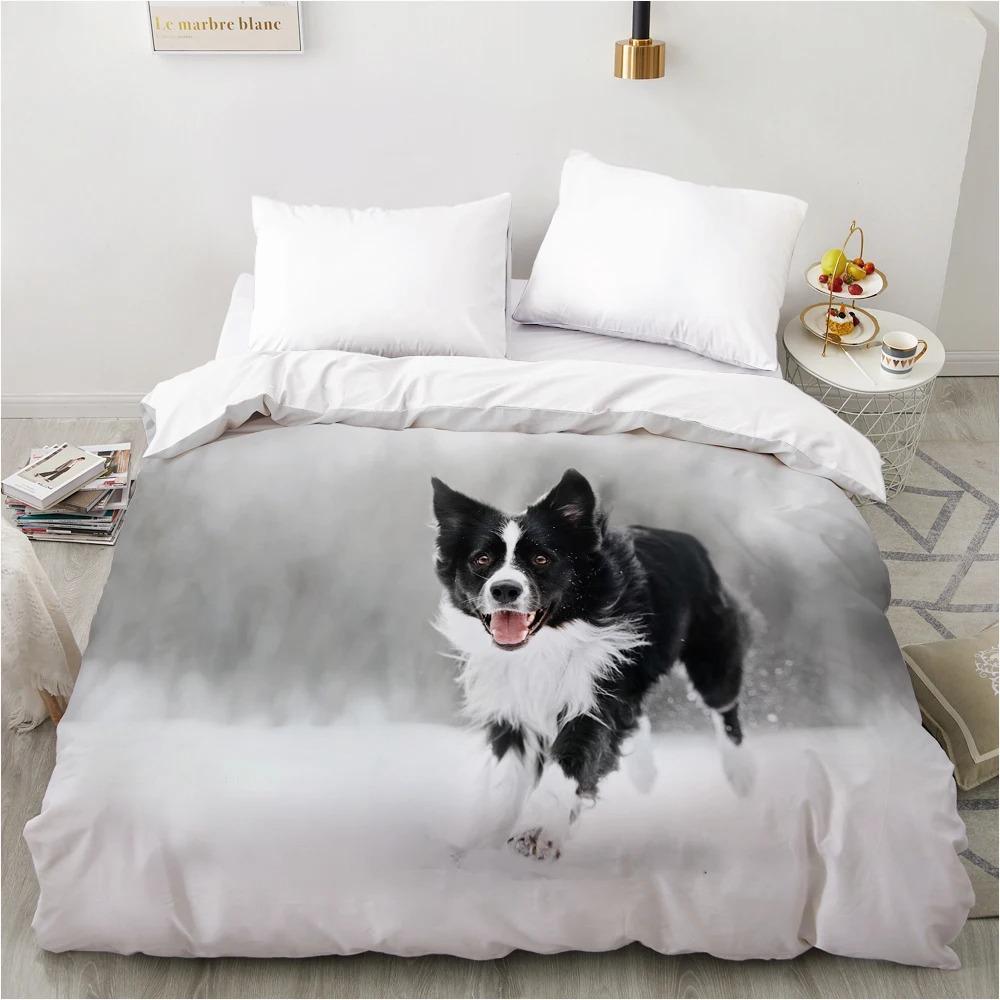 3D Duvet Cover QuiltBlanketComfortable Case Luxury Bedding 135 140x200 150x200 220x240 200x220 for Home Animal Dog Lie Down