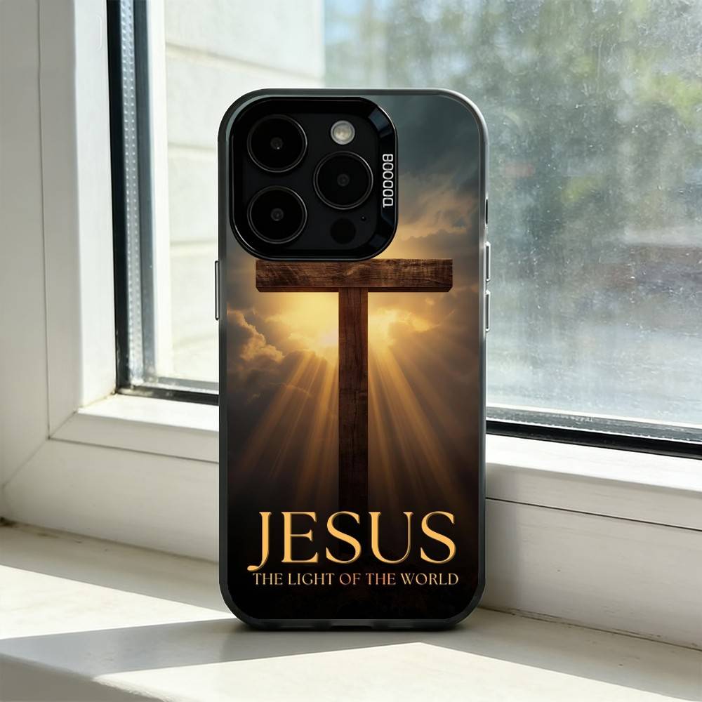 Bible Verse Christian Q-Quote Phone Case For iPhone 17,16,15,14,13,12,11 Plus,Pro Max,XS,Colorful Silver Phone case Funda Cover iPhone16promax