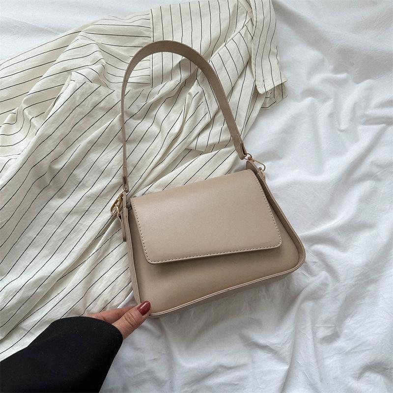 2025 New Summer Solid Color Women's One-Shoulder Bag: Sleek, Versatile, and Trendy Underarm Design
