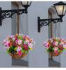 Heimdekoration Künstliche Blume Hängekorb mit Schmetterlingsdesign für Wohnzimmer und Garten