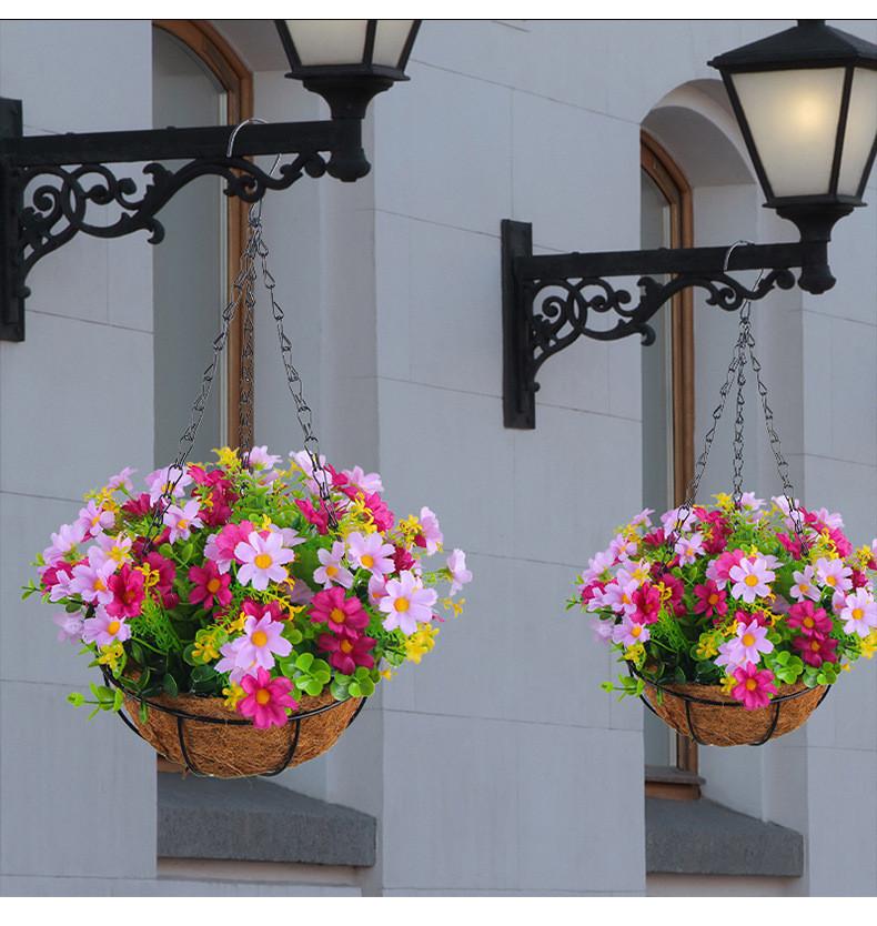 Heimdekoration Künstliche Blume Hängekorb mit Schmetterlingsdesign für Wohnzimmer und Garten