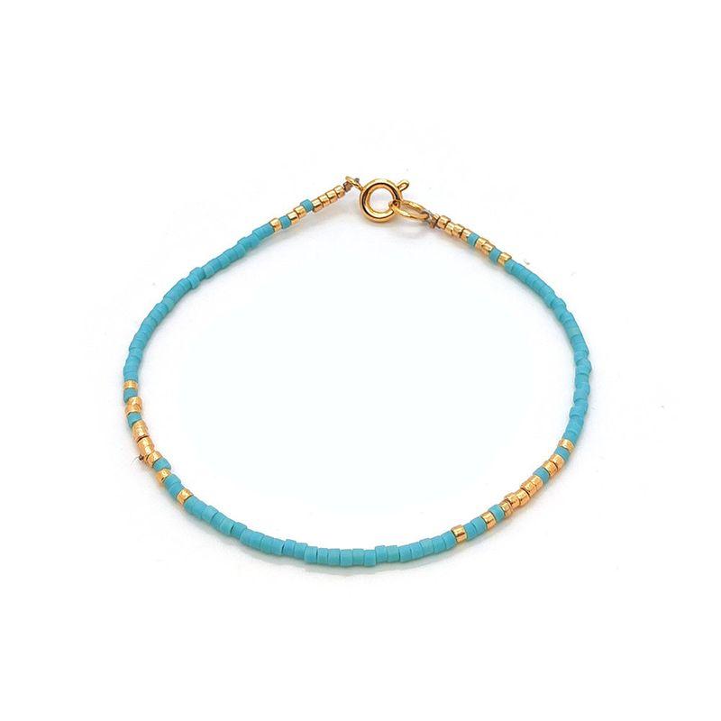 INS Niche Fashion Retro Style Miyuki Bead Woven Handmade Beaded Extremely Fine Girl Twin Small Bracelet Female