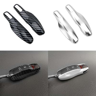 Car Key Case Cover Shell Plastic Key Shell Holder Cover 1Pair for Porsche Cayenne Macan 911Boxster Cayman Panamera