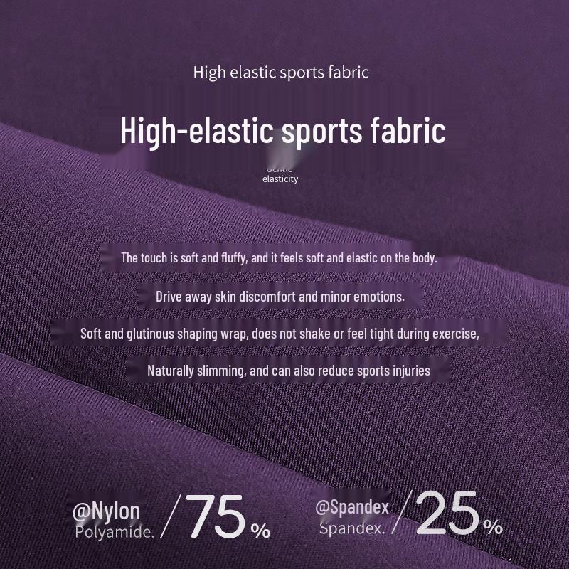 Women's High-Waist Fitness Set: Sports Bra with Pads, Beautiful Back Design, and Three-Point Peach Lift Shorts for Yoga and Pilates.