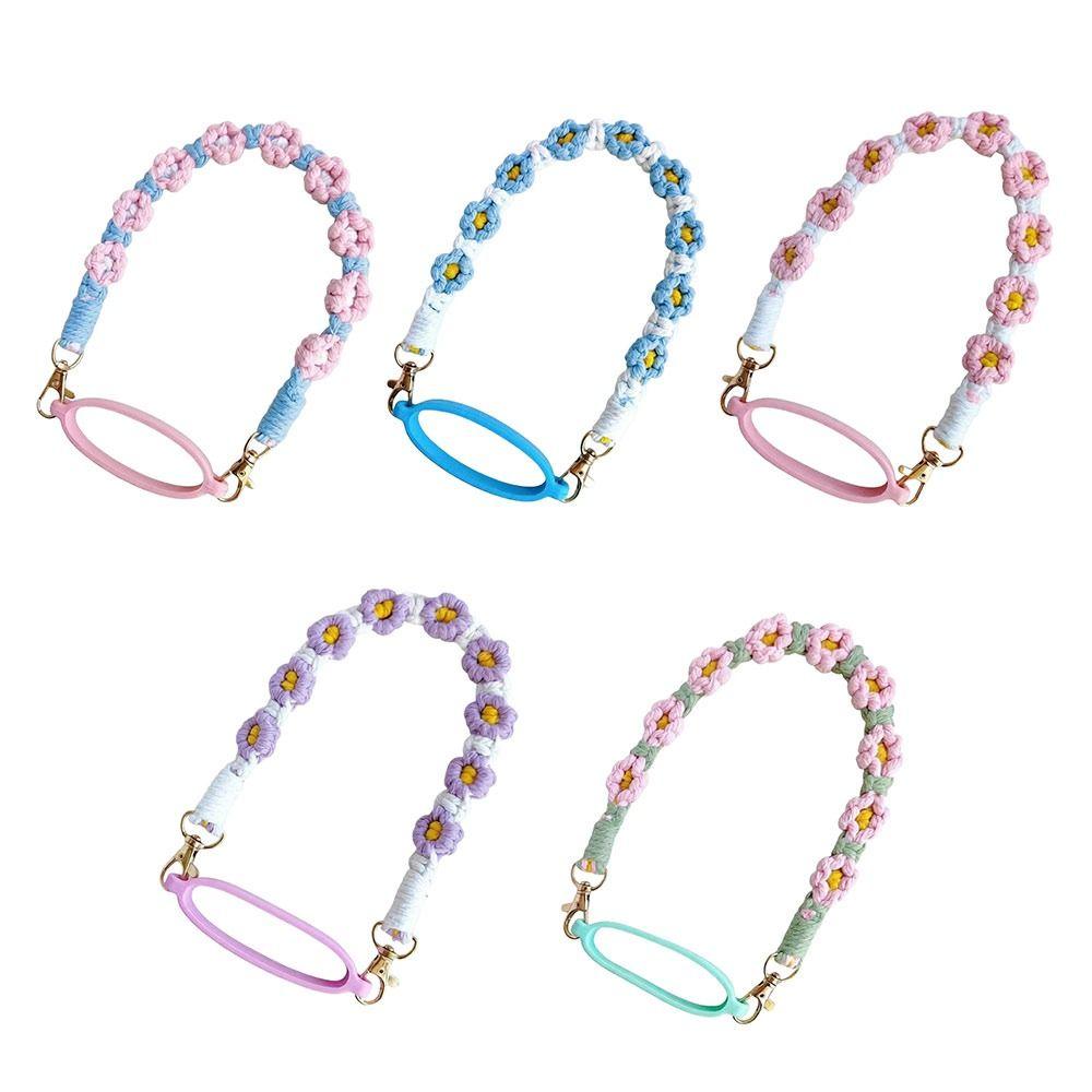 Silicone Cup Carrier Strap Polyester Water Bottle Strap Portable Tumbler Carrying Strap Walking