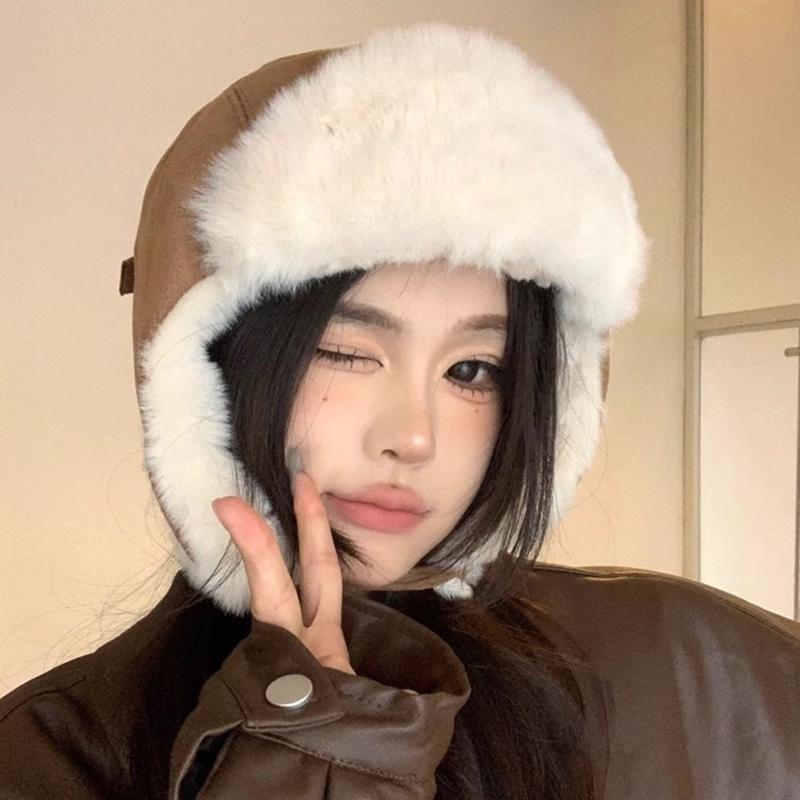 Fashion Autumn Winter Thick Cycling Hat Versatile Ear Protection Hat For Men Women Windproof Cold Proof Lei Feng Hat Gifts