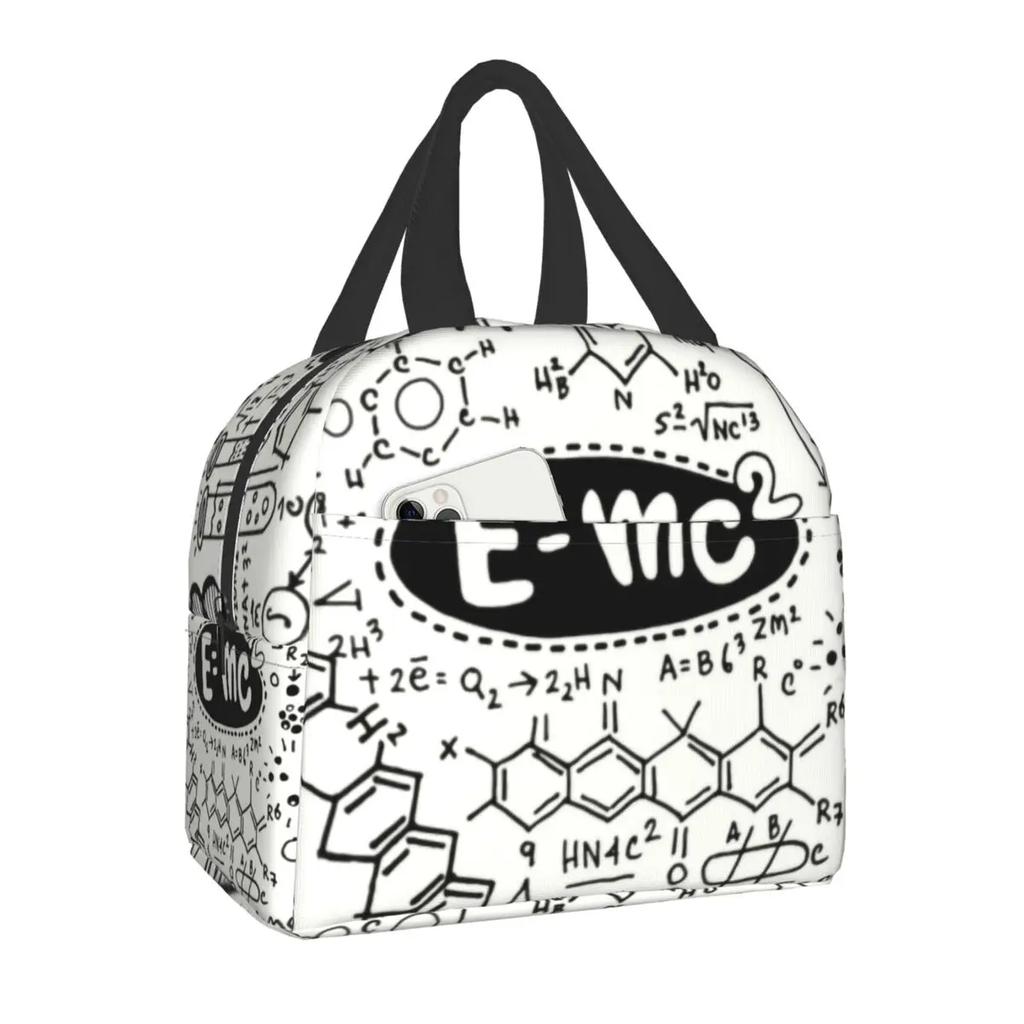 Custom Science Chemistry Laboratory Lunch Bag Men Women Thermal Cooler Insulated Lunch Boxes for Kids School Children