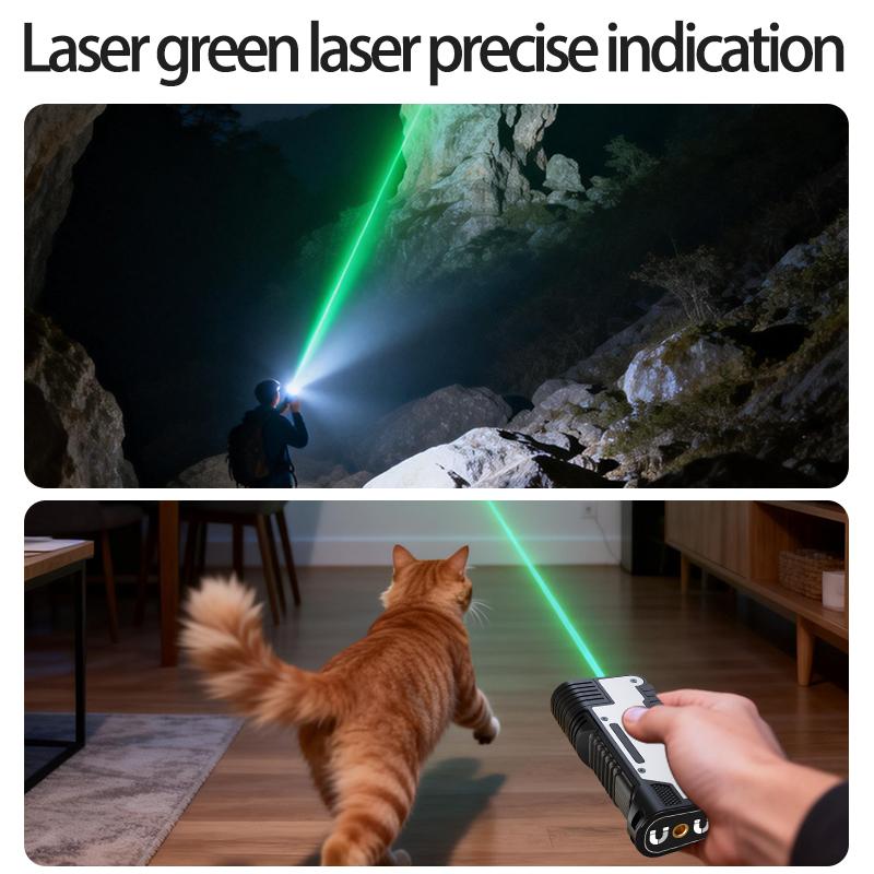 Outdoor Essential: M20 Strong light Ultimate Flashlight,3-Light Source Flashlight with Magnetic Base,Articulating Side Light,Type-C Fast Charge