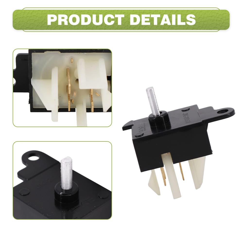 Riloer AC Heater Fan Blower Switch, YH-1934, YH1934, HS214, E6DZ-19986-A, Blower Motor Switch, Compatible with Ford E-150 XL 2006-2011, 4 pins, 1 pc