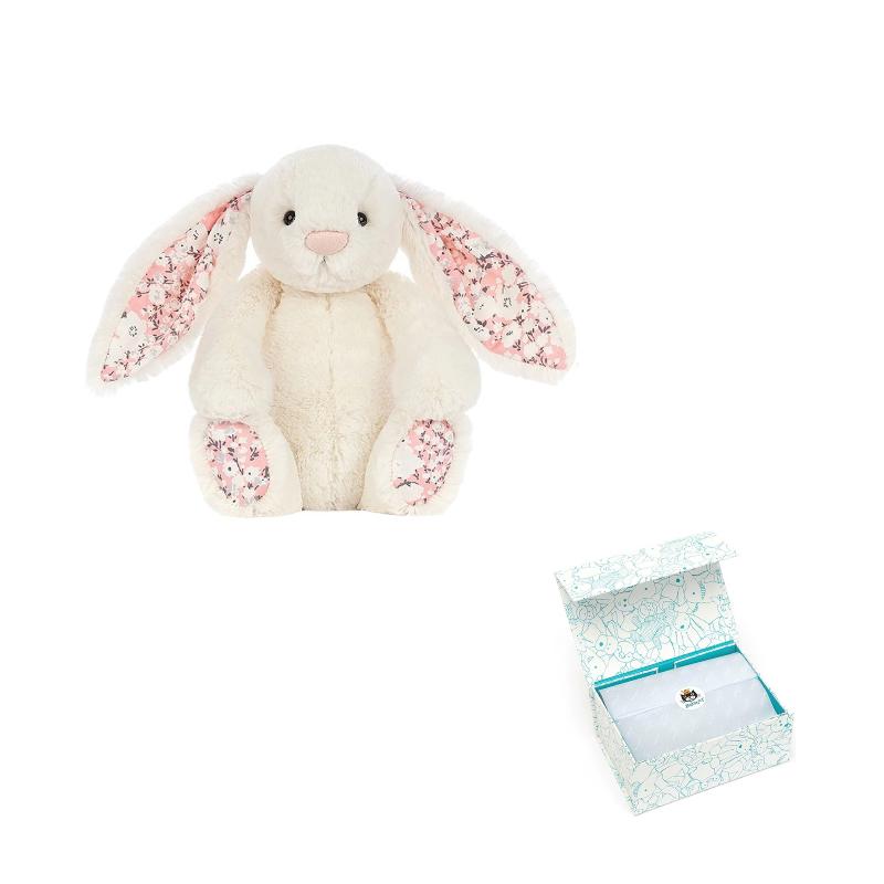 Jellycat Bonnie Rabbit Series Cherry Blossom Rabbit Doll Plush Doll 18cm/31cm Height