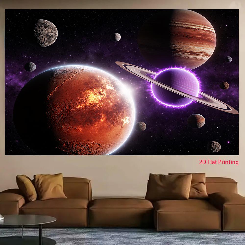 2D plane 1 piece of fantastical interstellar deep-space journey suitable for party decoration and outdoor celebrations