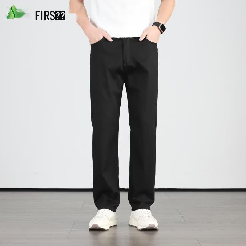 FIRS Men s Summer Lightweight Stretch Straight-Leg Jeans 40
