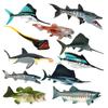 Giocattoli Animali Marini Pesce Spada Pesce Vela Pesce Scatola Piranha Megalodon Figura di Pesce Giocattolo Action Figures Statuetta Animale di Plastica Regalo per Bambini