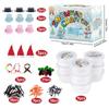 Build A Snowman Kit No Snow Indoor Christmas Craft Activity Clay Art Gift for Toddlers Kids Preschool Kindergarten Family