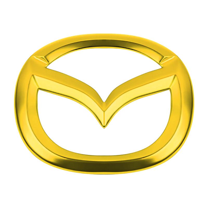 For Mazda 6 3 CX5 5 2 323 CX7 Demio Atenza Axela MX30 CX30 CX3 CX9 RX8 RX7 ABS Car Steering Wheel Center Emblem Sticker Accessories