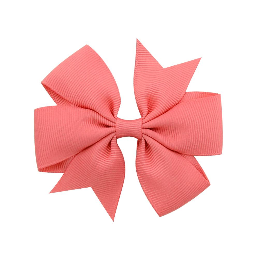 1 st Färger Enfärgat Grosgrainband Rosetter Spännen Hårnål Flicks hårosetter Boutique Hårspänne Håraccessoarer Barn Håraccessoarer 564