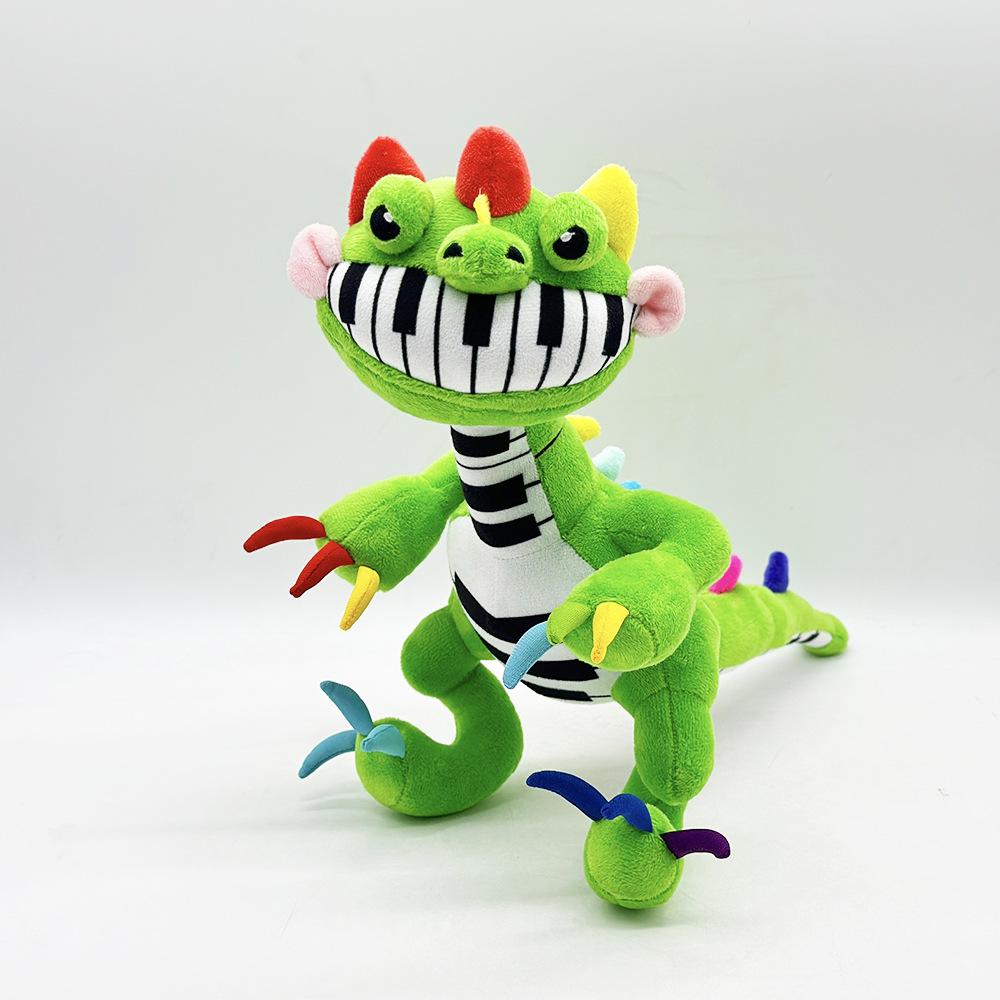 Pianosaurus Plush Piano Dragon Plush Toy Doll, Plush Doll