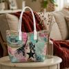 Abstract Art Star Pattern Tote Bag Fashion Casual Daily Use Lightweight Shoulder Bag for Women Shopping Travel