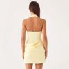 2026 Summer New European and American Women's Clothing Sexy U-neck Neck Halter Splicing Pleated Hip-wrapped Dress Women