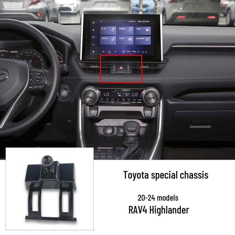 Car Phone Holder for Toyota 6th Gen Camry, Corolla, Highlander - Clip Base Accessory