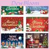 Christmas Background Banner Polyester Festival Party Decor For Holiday Event