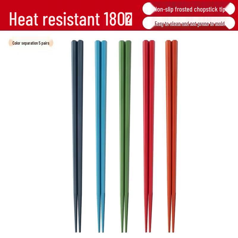 Supor Japanese Style Healthy Chopsticks 5-Pair Set