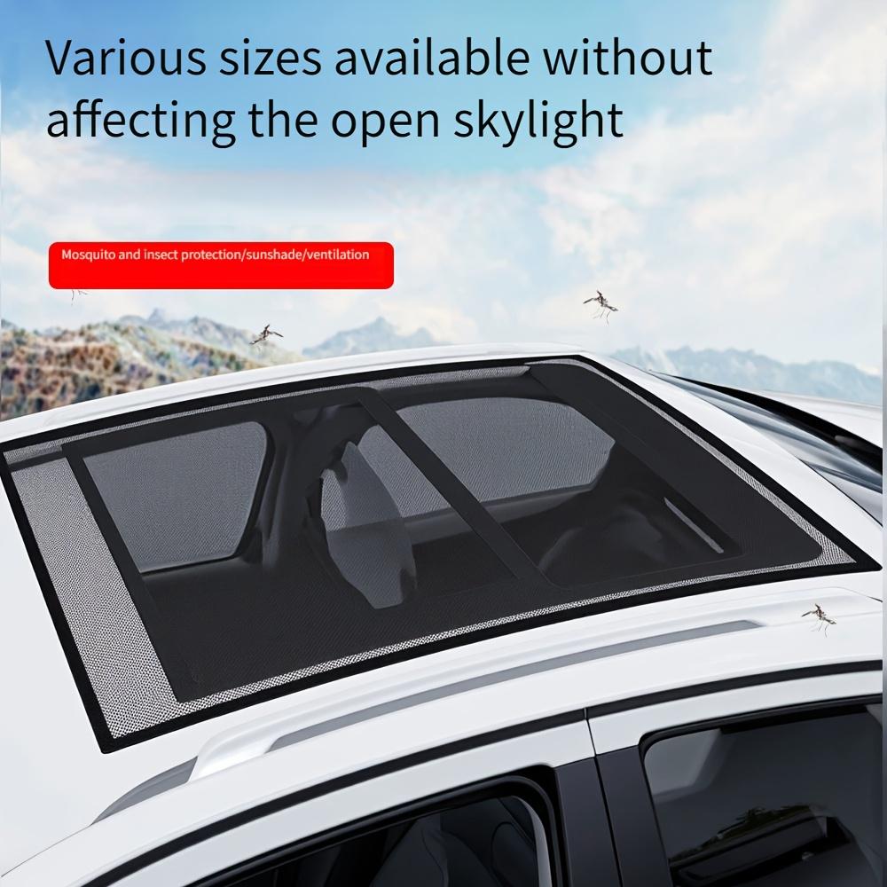 Magnetic Car Sunroof Cover Breathable Mesh Ventilated Roof Sunroof Mosquito Net Anti-mosquito Sunshade Universal for Car