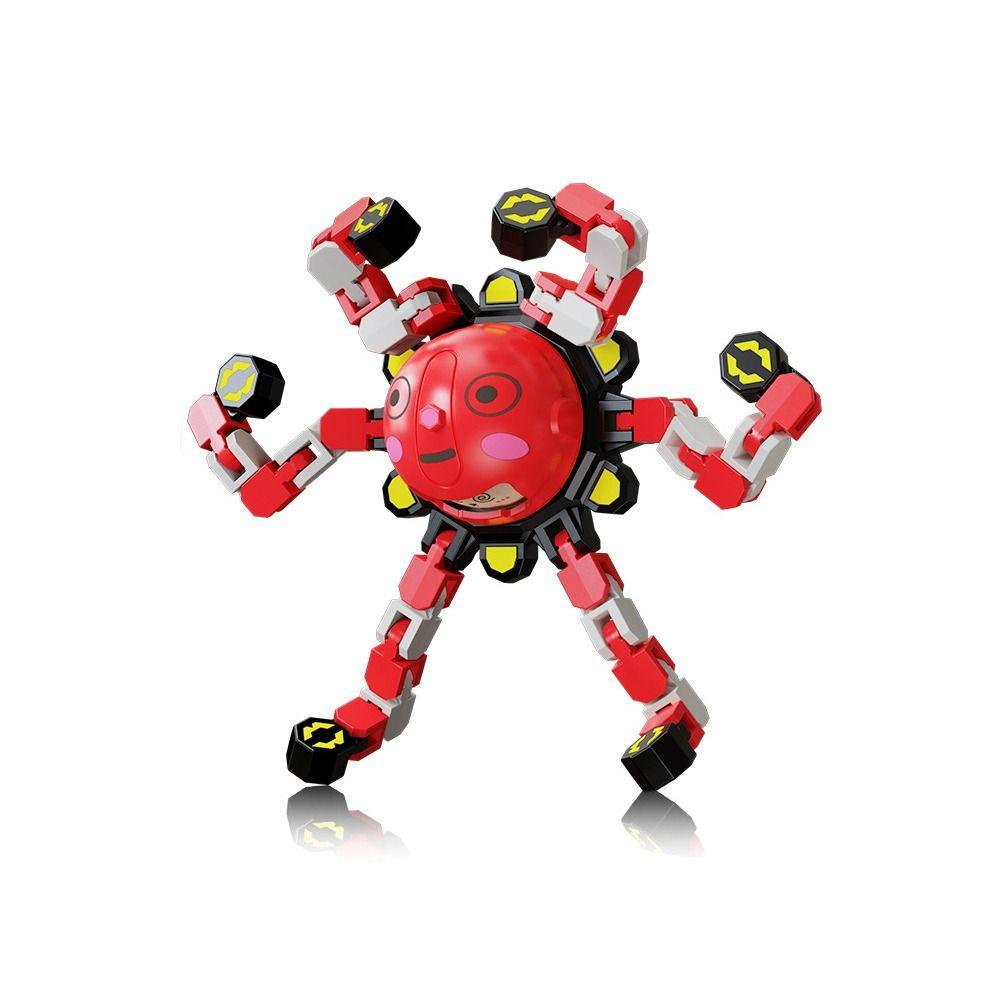 Robot Mechanical Luminous Gyroscope Plastics Transformable Fidget Spinners  Kids Boys Girls