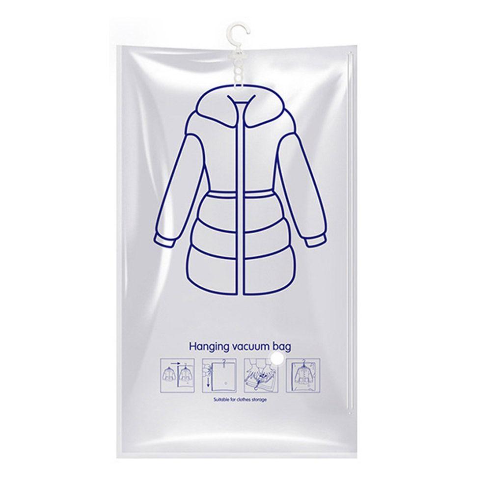 Foldable Clothes Vacuum Compression Bag Hang Hook Vacuum Seal Storage Bag  Clothes