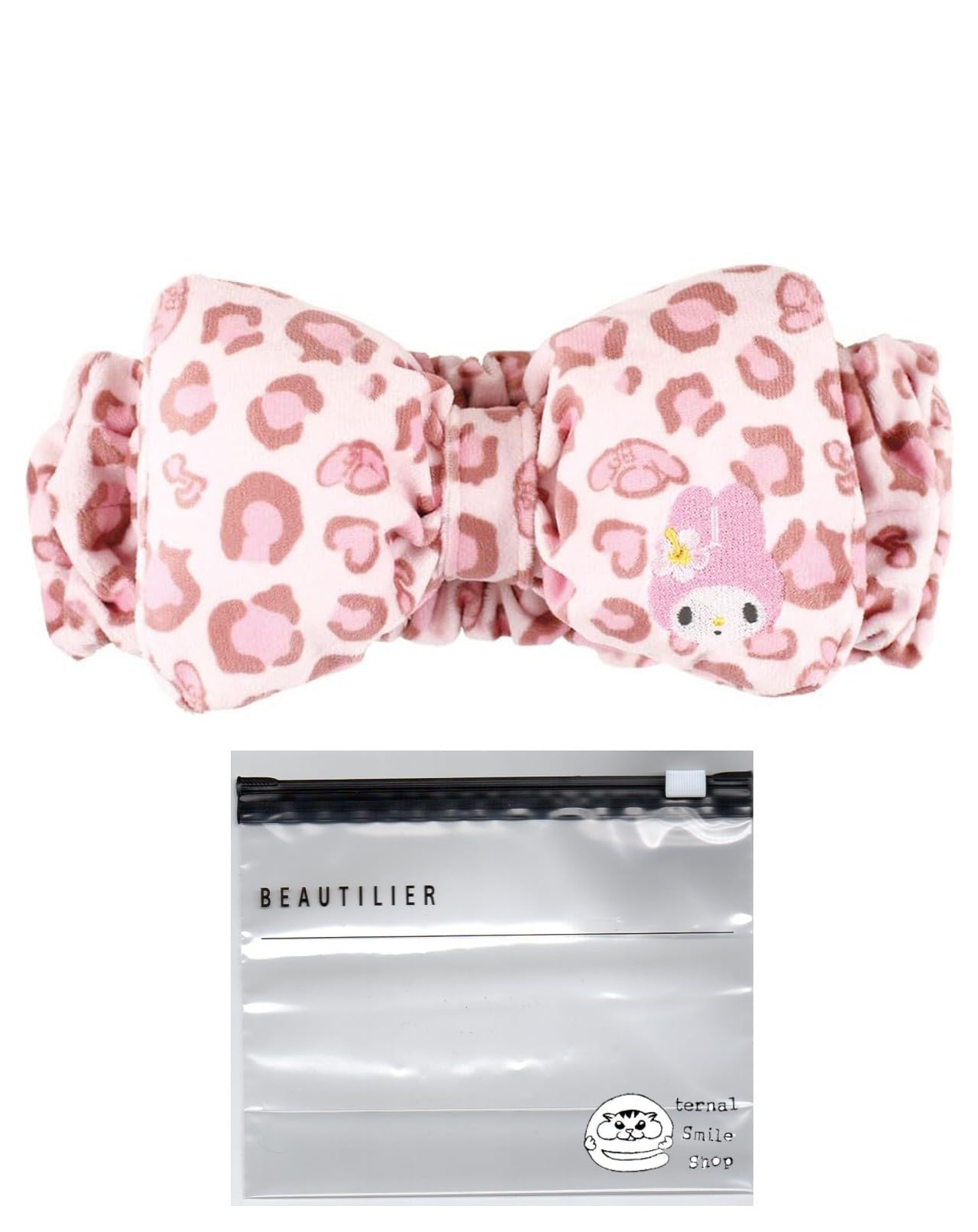 

Sanrio Повязка для волос Умывание лица Спортивная повязка Леопардовый принт My Melody My Melody Набор Слайдер (Повязка для волос, Сумка)