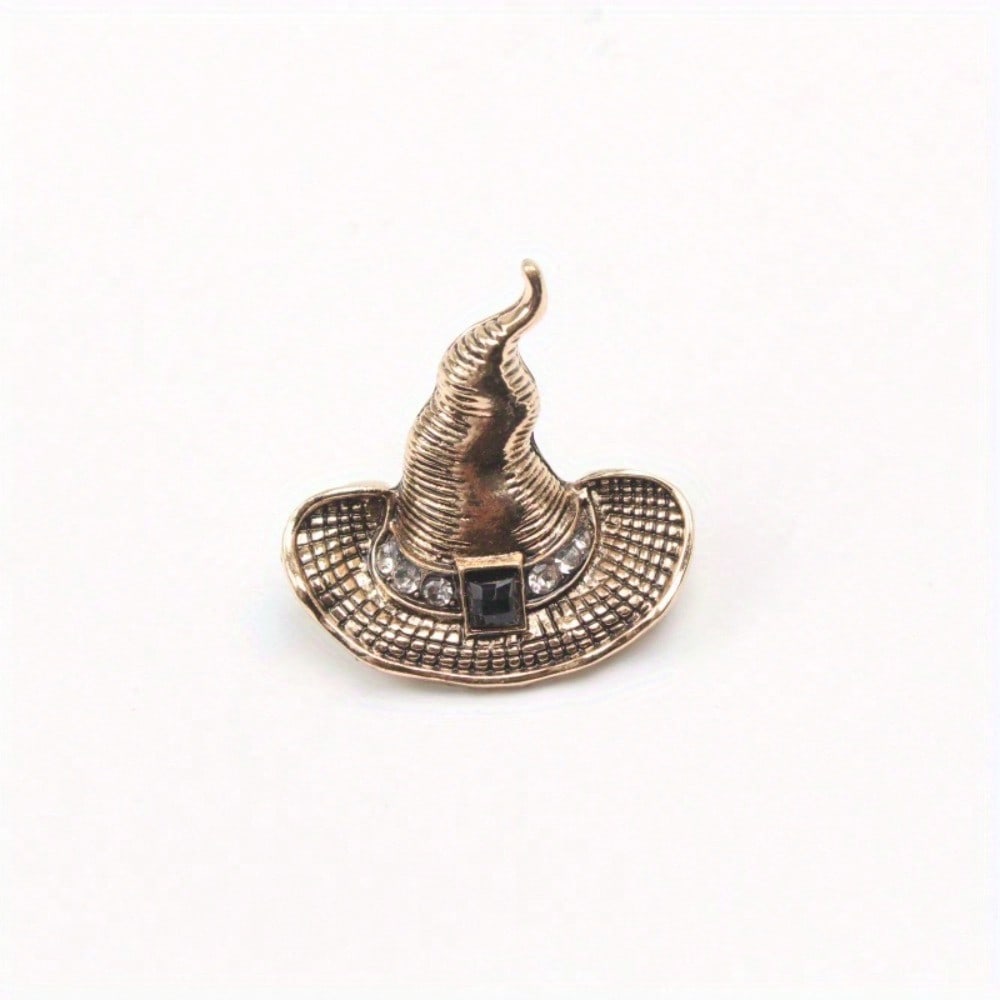 Vintage Fashion Halloween Witch Hat Brooch Costume Accessory Pin Corsage Gift