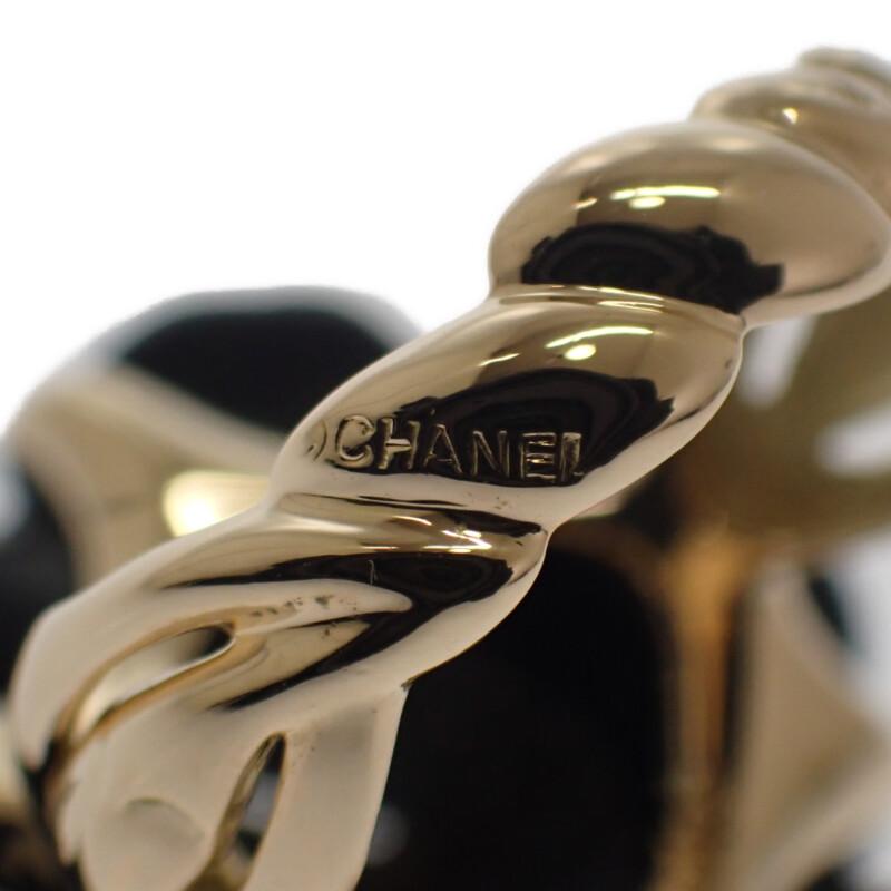 CHANEL  #16(JP Size) ring K18 yellow gold/onyx Women
