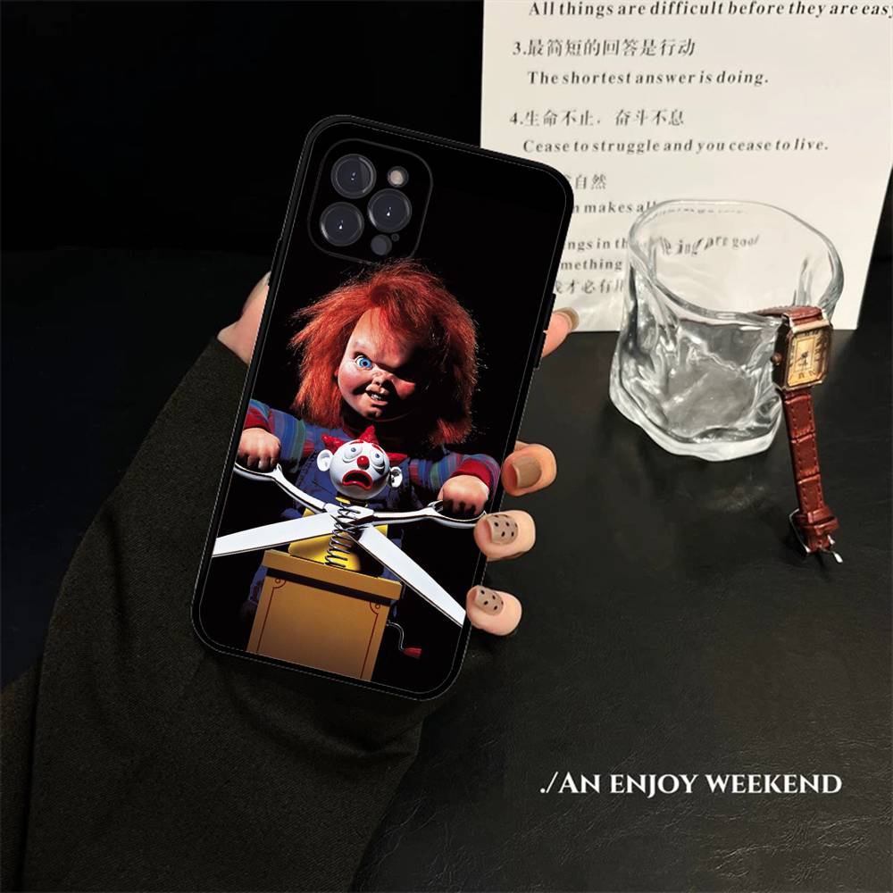 Horror Chucky Doll Phone Case For IPhone 14 Plus 13 Mini 11 16 15 17 Pro Max Protection Shockproof