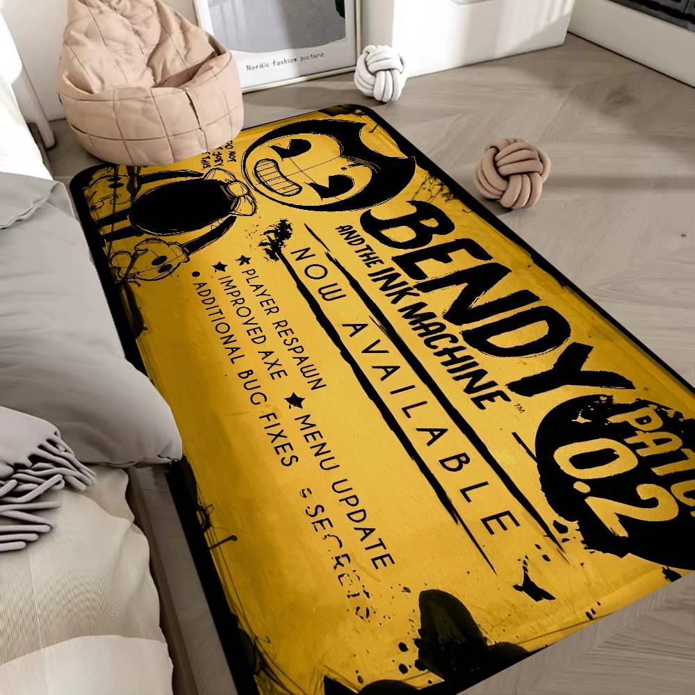 B-Bendy And The Ink M-Machine Door Mat Washable Non-Slip Living Room Sofa Chairs Area Mat Kitchen Doormat Area Rug